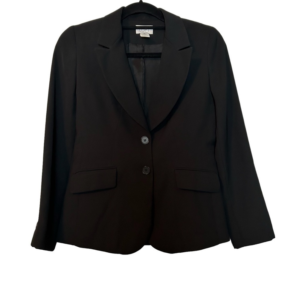 Loft Fully Lined Black Blazer Sz. 2P